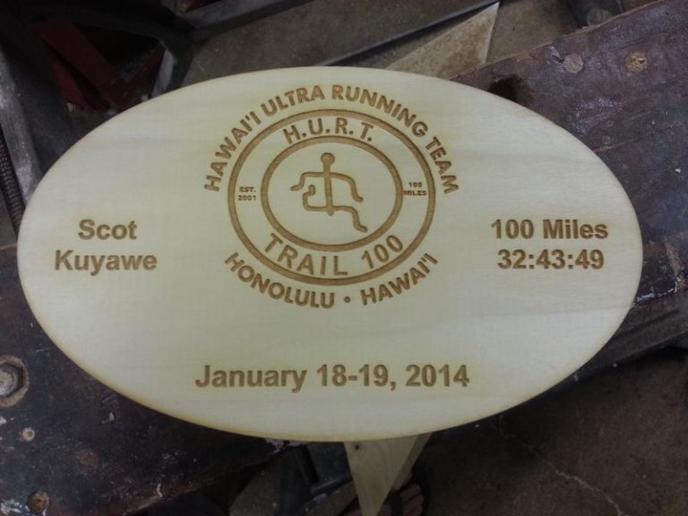 H.U.R.T. 100 Finisher Plaques / Fun Run Plaques Available