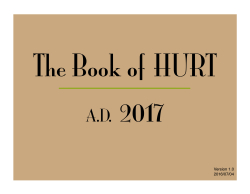 The Book of HURT, A.D. 2017 is Now Available!