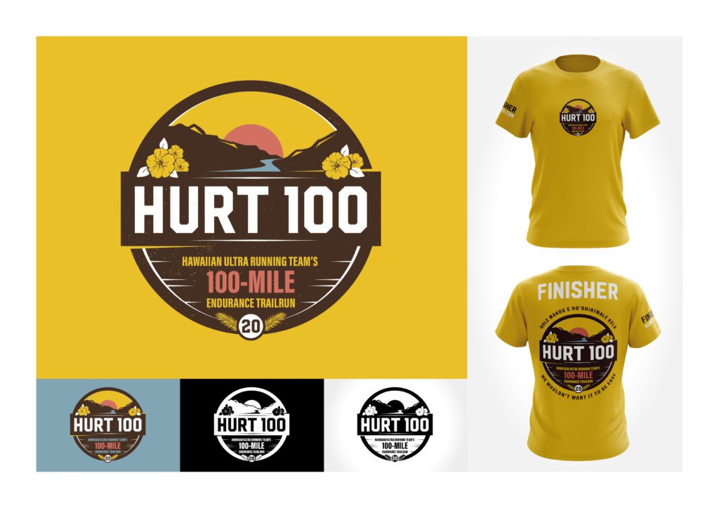 HURT 100 Logo and Shirt Design