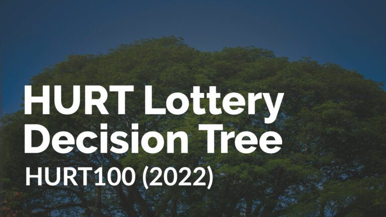 HURT Lottery Decision Tree, HURT100 2022